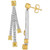 Couture® Sunny Yellow Diamond (1-1/2 ct. t.w.) & Vanilla Diamond (5/8 ct. t.w.) Drop Earrings in Platinum & 14k Gold