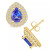 Tanzanite (1-1/3 Ct. t.w.) and Diamond (5/8 Ct. t.w.) Halo Stud Earrings