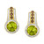 Green Apple Peridot (3-7/8 ct. t.w.), Chocolate Diamonds (1-/6 ct. t.w.) & Vanilla Diamonds (1/3 ct. t.w.) Earrings in 14k Yellow Gold