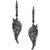 Black Diamond Villains Maleficent Wing Drop Earrings (1/3 ct. t.w.) in Black Rhodium-Plated Sterling Silver