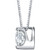 Diamond Circular 18" Pendant Necklace (1/4 ct. t.w.) in 14k White Gold