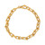 Polished U Link Chain Bracelet in 18k Gold-Plated Sterling Silver