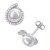 Cultured Freshwater Pearl (8mm) & Diamond Accent Stud Earrings in Sterling Silver
