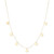 Polished Heart Dangle 18" Collar Necklace in 10k Gold