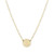 Flat Ball Necklace Set in 14k Gold (7mm)