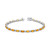 Citrine (5-3/4 ct. t.w.) & White Topaz (7/8 ct. t.w.) Tennis Bracelet in Sterling Silver