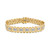 Men's Diamond Link Bracelet (1 ct. t.w.) in 18k Gold-Plated Sterling Silver