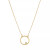 Clear Cubic Zirconia Circle Necklace