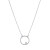 Clear Cubic Zirconia Circle Necklace