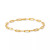 Polished Paperclip Bracelet in 18K Gold over Silver or Sterling Silver