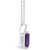 Women's Amethyst (3-1/6 ct.t.w.) and Diamond Accent Pendant Necklace in Sterling Silver