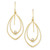 Diamond Accent Twin Drop Earrings in 14K Yellow Gold