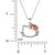 Hello Kitty Silhouette 18" Pendant Necklace in Sterling Silver & 18k Rose Gold-Plate, Created for Macy's