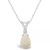 Opal (1/2 ct. t.w.) and Diamond Accent Pendant Necklace in 14K White Gold or 14K Gold