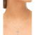Diamond Round & Baguette Cross 18" Pendant Necklace (1/2 ct. t.w.)