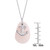 Pendant Necklace with Anchor Charm in Sterling Silver