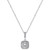 Diamond Halo 18" Pendant Necklace (1/3 ct. t.w.) in 14k White Gold