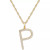 Diamond Initial 18" Pendant Necklace (1/6-1/3 ct. t.w.) in 14k Gold