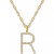 Diamond Initial 18" Pendant Necklace (1/6-1/3 ct. t.w.) in 14k Gold