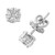 EFFY® Diamond Round Custer Stud Earrings (5/8 ct. t.w.) in 14k White Gold