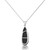 Onyx Elongated Pendant and a Curb Chain