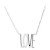 Cubic Zirconia LOVE Pendant Necklace, 16" + 2" extender