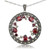 Garnet (2-3/8 ct. t.w.) & Marcasite Pendant on 18" Chain in Sterling Silver