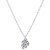 Cubic Zirconia Leaf Pendant Necklace in Sterling Silver, 16" + 2" extender, Created for Macy's