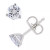 Diamond Stud Earrings (5/8 ct. t.w.) in 14k White or Yellow Gold