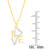 Diamond "Love" 18" Pendant Necklace (1/6 ct. t.w.) in 14k Gold-Plated Sterling Silver