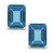 London Topaz (4 ct. t.w.) Stud Earrings in 14K White Gold