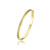 RA 14K Gold Plated Cubic Zirconia Bangle Bracelet