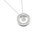 Diamond Orbital Halo Pendant Necklace (1/3 ct. t.w.) in 10k White Gold, 16" + 2" extender
