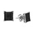 Men's Black Diamond Earrings (1/4 ct. t.w.) in Stainless Steel