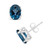 London Topaz (3-1/5 ct. t.w.) Stud Earrings in 14K White Gold