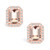 Morganite (2-3/4 ct. t.w.) and Diamond (3/8 ct. t.w.) Halo Stud Earrings in 14K Rose Gold
