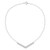 Diamond Chevron 18" Statement Necklace (1/10 ct. t.w.) in Sterling Silver