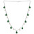 Freshwater Pearl (5-6mm) & Jade Dangling 18" Collar Necklace in Sterling Silver (Also in Onyx)