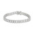 Cubic Zirconia Rectangle Tennis Bracelet in Sterling Silver, Created for Macy's