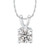 GIA Certified Diamond Solitaire 18" Pendant Necklace (1 1/2 ct. t.w.) in 14K White Gold