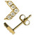 Diamond Chevron Stud Earrings (1/10 ct. t.w.) in 14k Gold