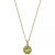 Semi-Precious Stone and Diamond Halo Pendant Necklaces in 14k White, Yellow or Rose Gold