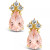 Morganite (1-3/4 ct. t.w.) and Diamond (1/8 ct. t.w.) Stud Earrings in 14K White Gold or 14K Yellow Gold