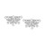 Diamond Frozen Two Elsa Snowflake Stud Earrings (1/5 ct. t.w.) in Sterling Silver
