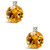 Citrine (3-5/8 ct. t.w.) and Diamond Accent Stud Earrings in 14K Yellow Gold