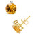 Citrine (3-5/8 ct. t.w.) and Diamond Accent Stud Earrings in 14K Yellow Gold