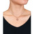Morganite (5/8 ct. t.w.) & White Topaz (7/8 ct. t.w.) Heart Padlock 18" Pendant Necklace in 18k Rose Gold-Plated Sterling Silver