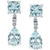 Aquamarine (4-1/10 ct. t.w. ) & Diamond Accent Drop Earrings in Sterling Silver