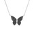 Diamond Butterfly 18" Pendant Necklace (1/2 ct. t.w.) in Sterling Silver