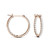 Moissanite Hoop Earrings 3/8 ct. t.w. Diamond Equivalent in 14k White Gold or Rose Gold
